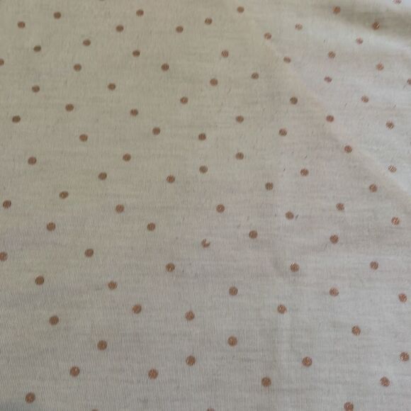 White tee with gold polka dots - Picture 2 of 2
